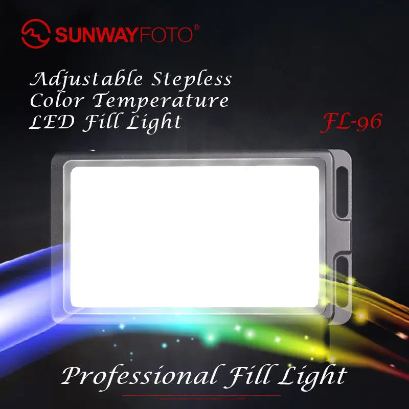 SUNWAYFOTOT FL-96 3000-5500k студийный видео светодиодный светильник Панель для камеры DSLR |