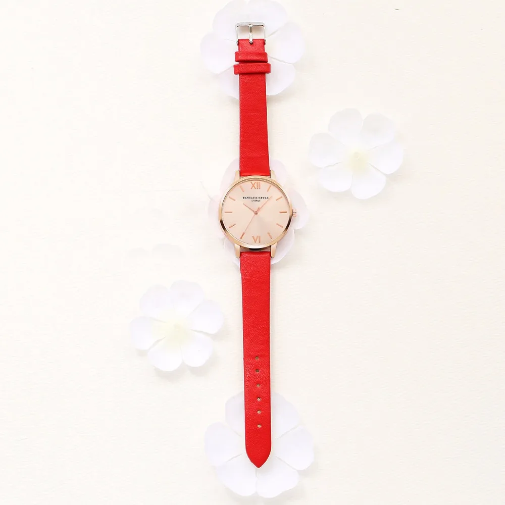 Lvpai модные женские часы Роскошные Аналоговые кварцевые наручные часы розовое золото маленькие кожаные женские часы женская одежда часы Relogio Fe