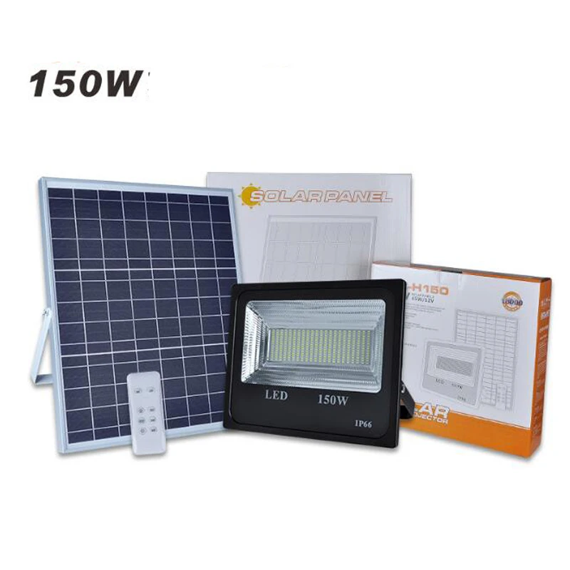 

2PCS 150W Solar Flood Light Double ColorSolar Power LED Flood Light Garden Path Street Spotlight Waterproof Lamp Remote Control