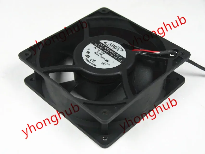 ADDA AD1212UB F53 DC 12V 0.70A 120x120x38 мм версия 3 провода Сервер вентилятор охлаждения|square fan|server