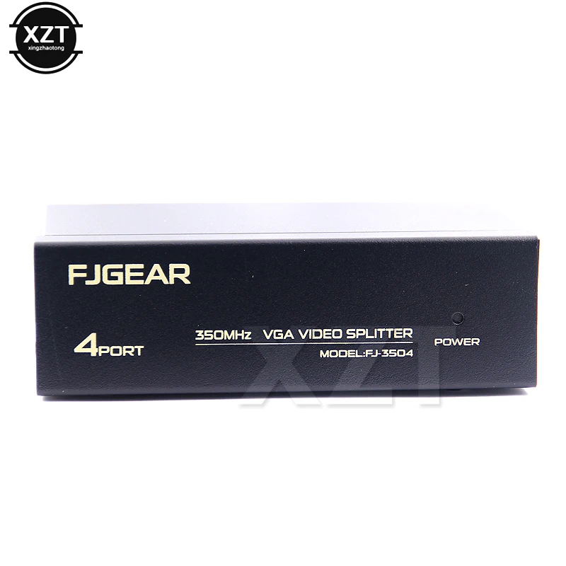 1 шт. сплиттер VGA на 4 порта HD 350 МГц 15HDF 60 м высокочастотный 2048*1536|4 port vga splitter|port