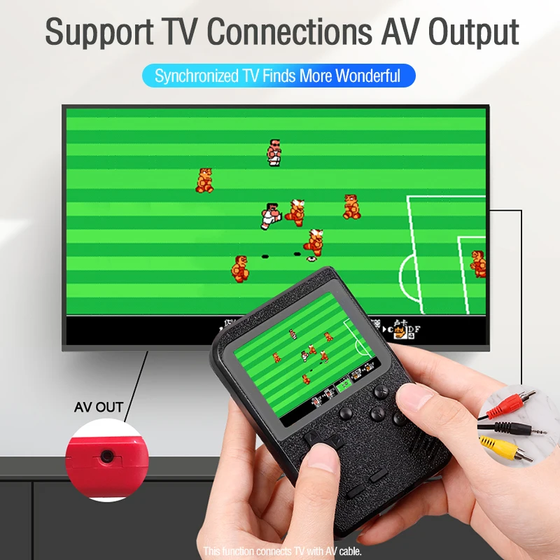 Video Game Console 8 Bit Retro Mini Pocket Handheld Player Built-in 400 Classic Games Best Gift for Child Nostalgic | Электроника
