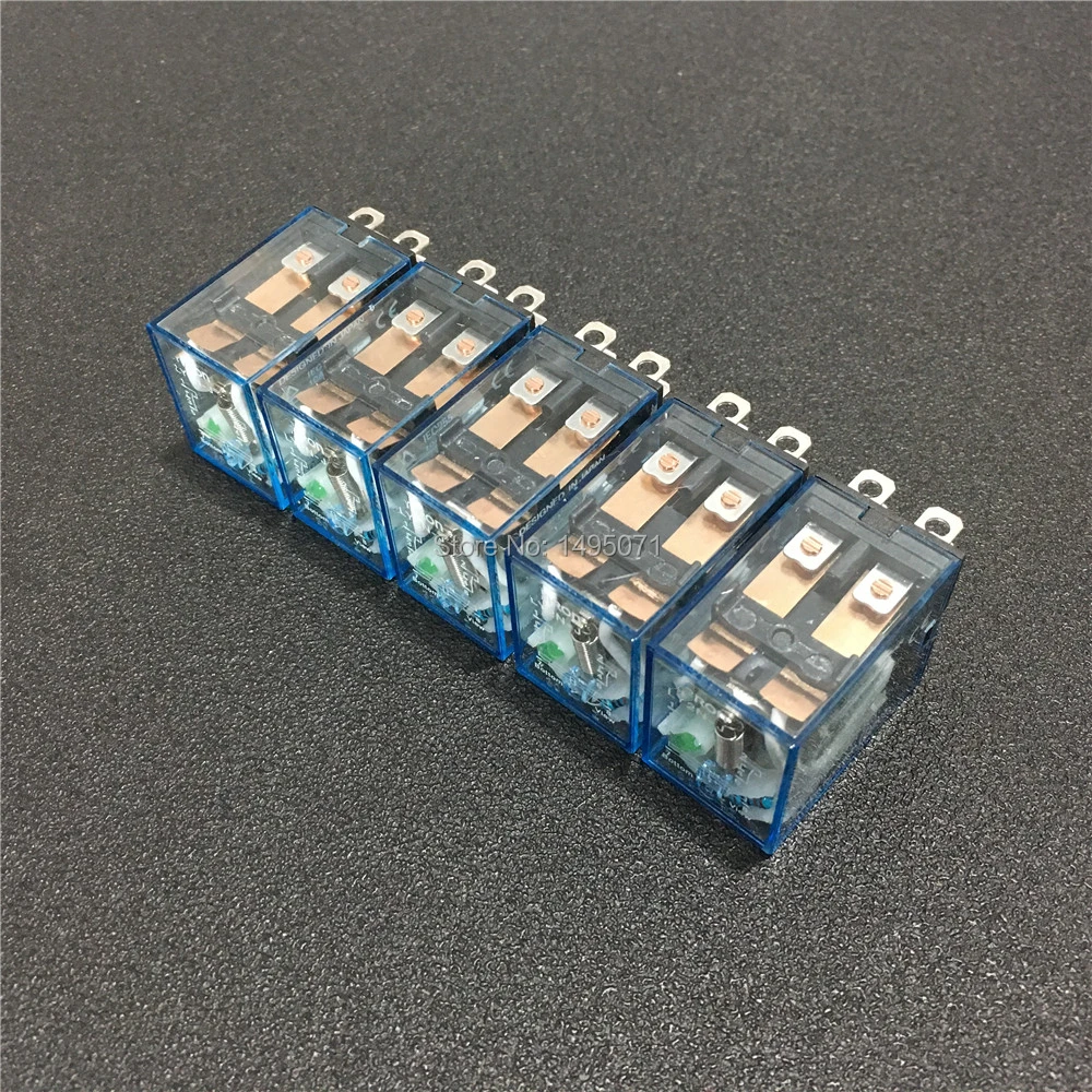 5 шт. LY2NJ 12VDC 24VDC 110VAC 220VAC катушка реле питания мини общего назначения Реле 8