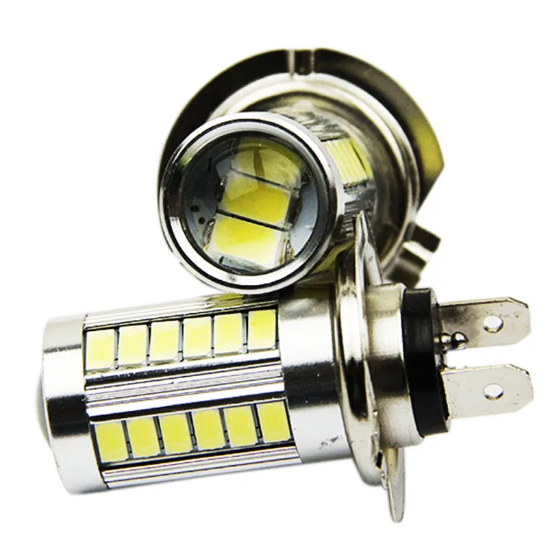 2 шт. автомобисветильник светодиодные лампы H7 5630 33smd 12 в 6000 К|Передние LED-фары для