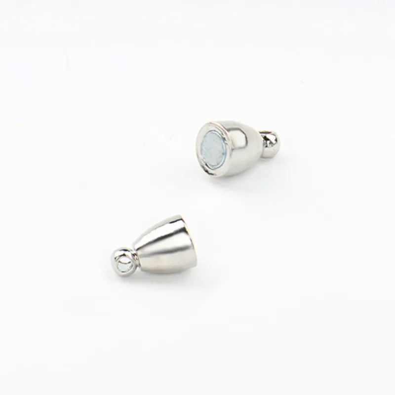 10pcs/lot 6x18mm Rhodium Color Strong Magnetic Clasps for Necklace Bracelet Chain Buckle Hook DIY Jewelry Making Findings | Украшения и
