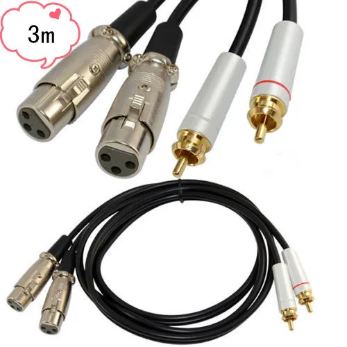 RCA к XLR балансный аудио кабель лотоса на карту сигнала линии лотос в ханом 3