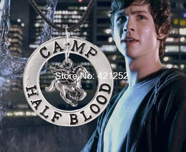

12 шт. Перси Джексон лагерь половина крови ожерелье ювелирные изделия серебряные антикварные ювелирные изделия