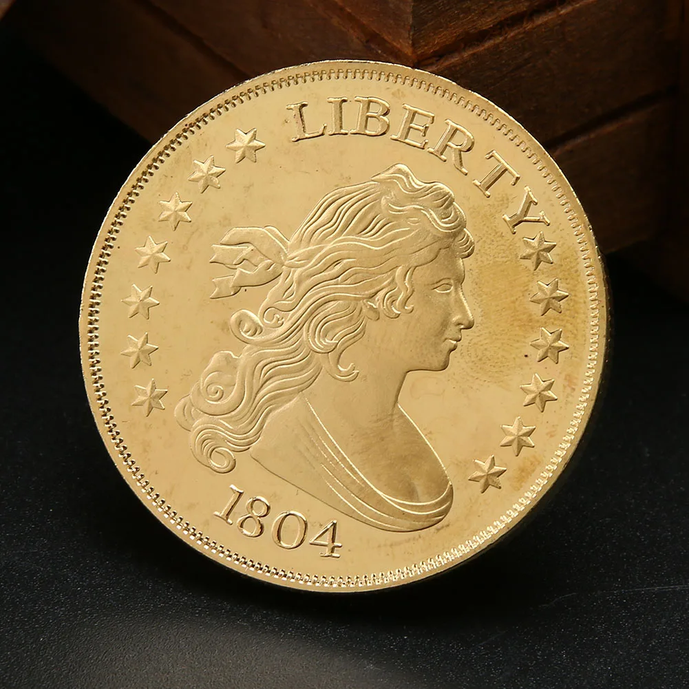 1804 американская Liberty Numismatics Серебряная иностранная памятная монета для сбора
