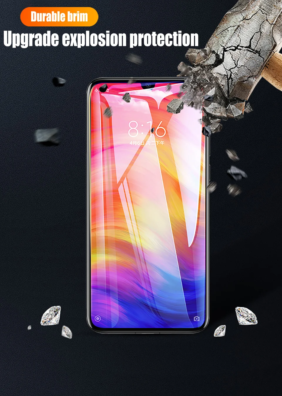 2в1 стекло для камеры для Red mi Note 7 закаленное стекло Защита экрана для Xiao mi Red mi Note 8 Pro 8T 8A mi 9 SE 8 Lite A3 9T стекло