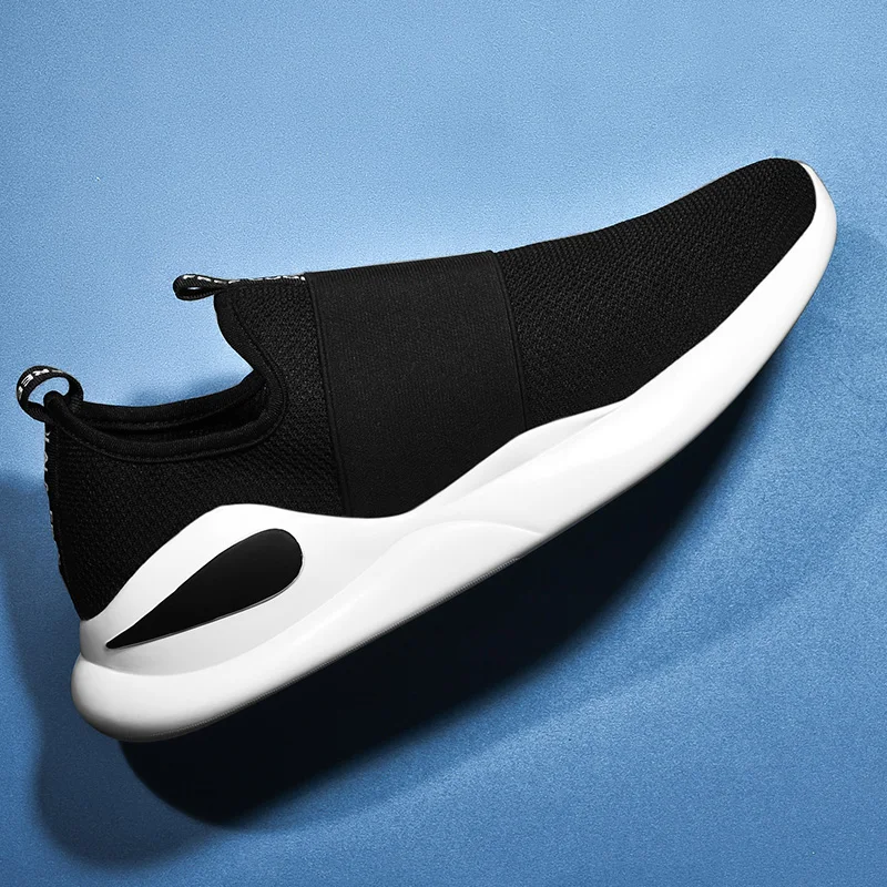 Дышащие мужские кроссовки для бега летние сетчатые Повседневные слипоны