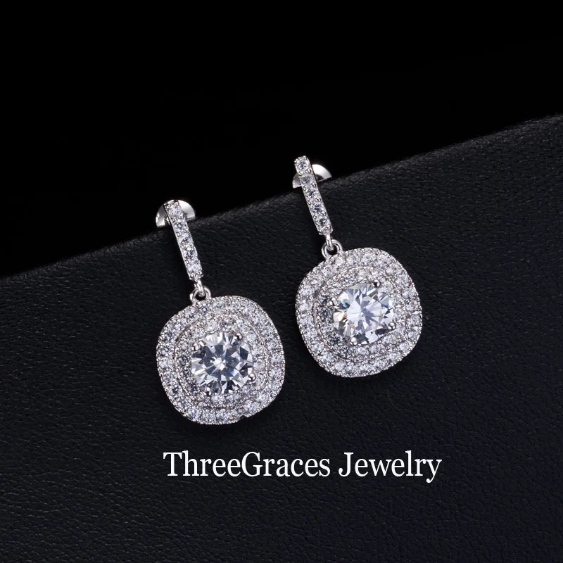 ThreeGraces Jewelry 5 цветов Варианты кубического циркония Проложить желтого цвета с