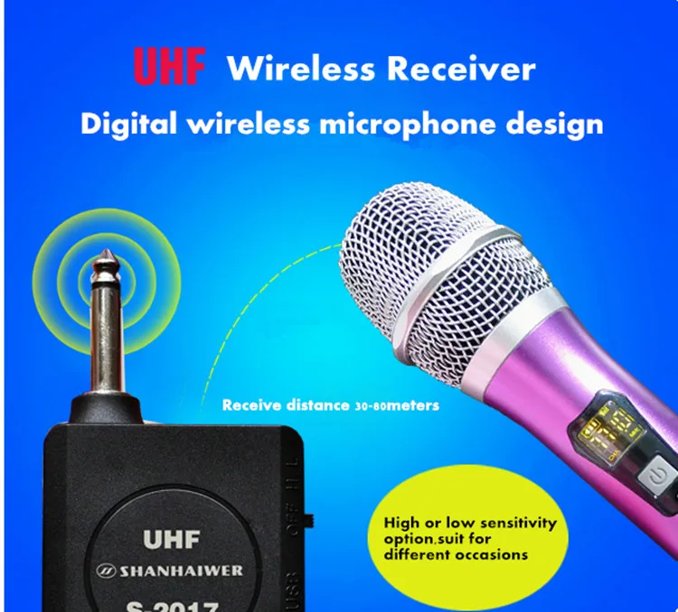 Новое поступление и быстрая доставка китайской UHF портативный беспроводной