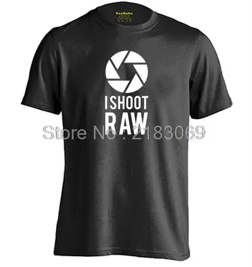Я стрелять сырья Мужская и женская мода из хлопка с принтом короткий рукав