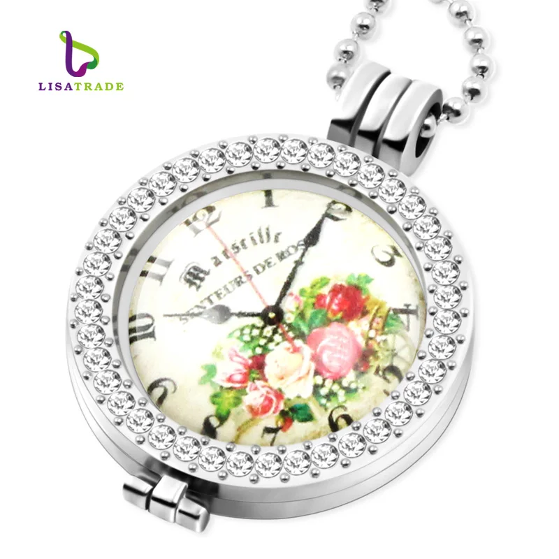 Женская модель часов диск для монет 33 мм подходит держателя 35 с цепочкой из