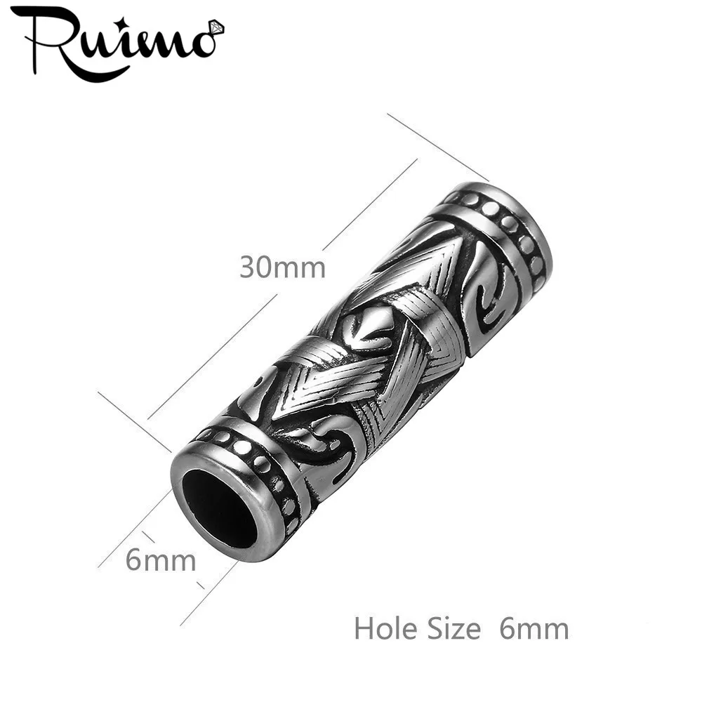 RUIMO 316l нержавеющая сталь Моген Давид Звезда европейские Большие отверстия