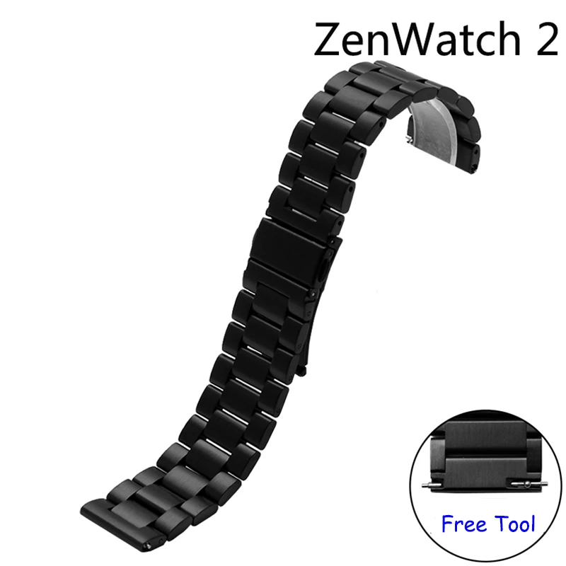 Качественный браслет из нержавеющей стали 22 мм черный серебристый металлический