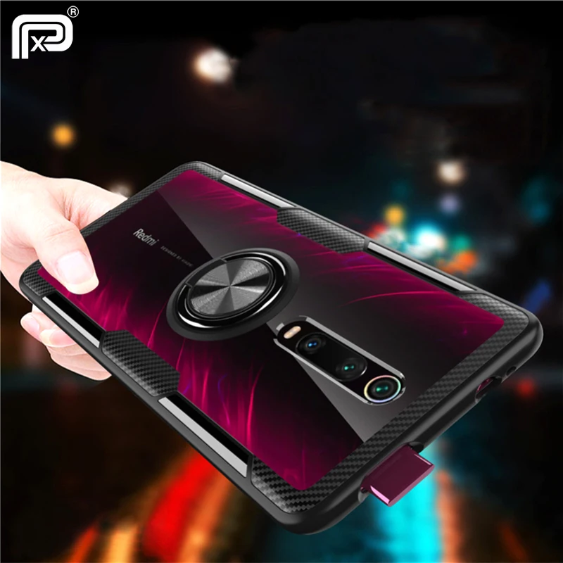 For Xiaomi Mi 9T Redmi K20 Pro Case Transparent Acrylic Cover Soft Silicone Bracket Mi9T Fundas |