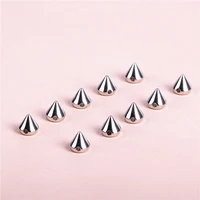 100 pcslot 8mm silver sew on spike rivet studs nail punk rock for bags dress clothes diy bead crafts riveting garment wedding