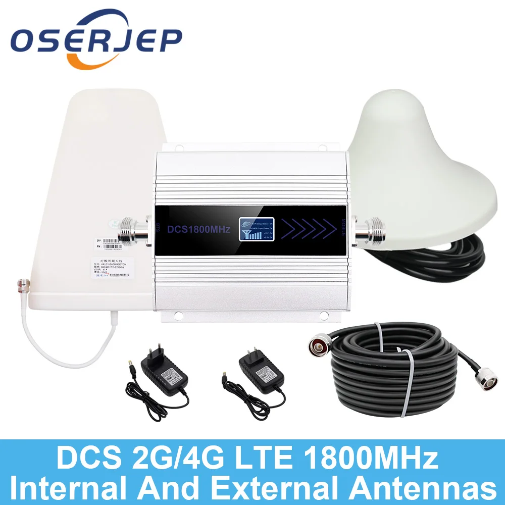 ЖК-дисплей GSM повторитель 1800 МГц 4 г Сотовый усилитель сигнала Усилитель DCS