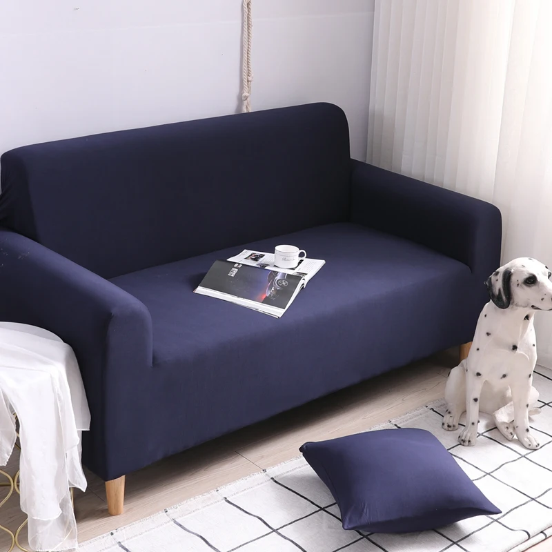 Эластичный чехол на диван 1/2/3/4-Seater Чехлы для кресел Чистый цвет диванных чехлов для диван в гостиной крышка Разноцветный, дополнительно