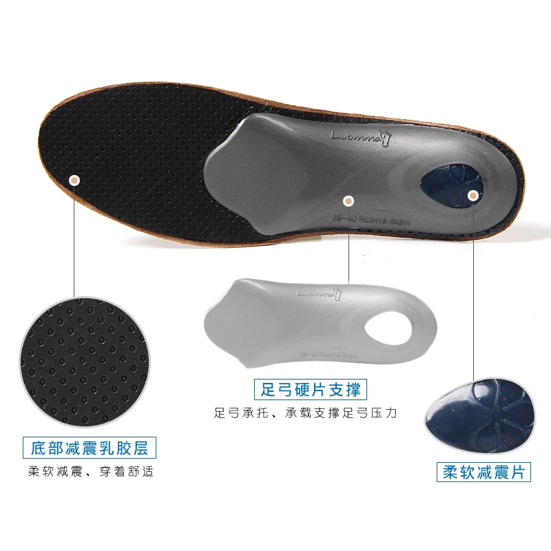 Ортопедические стельки из овчины высокого качества с супинатором для