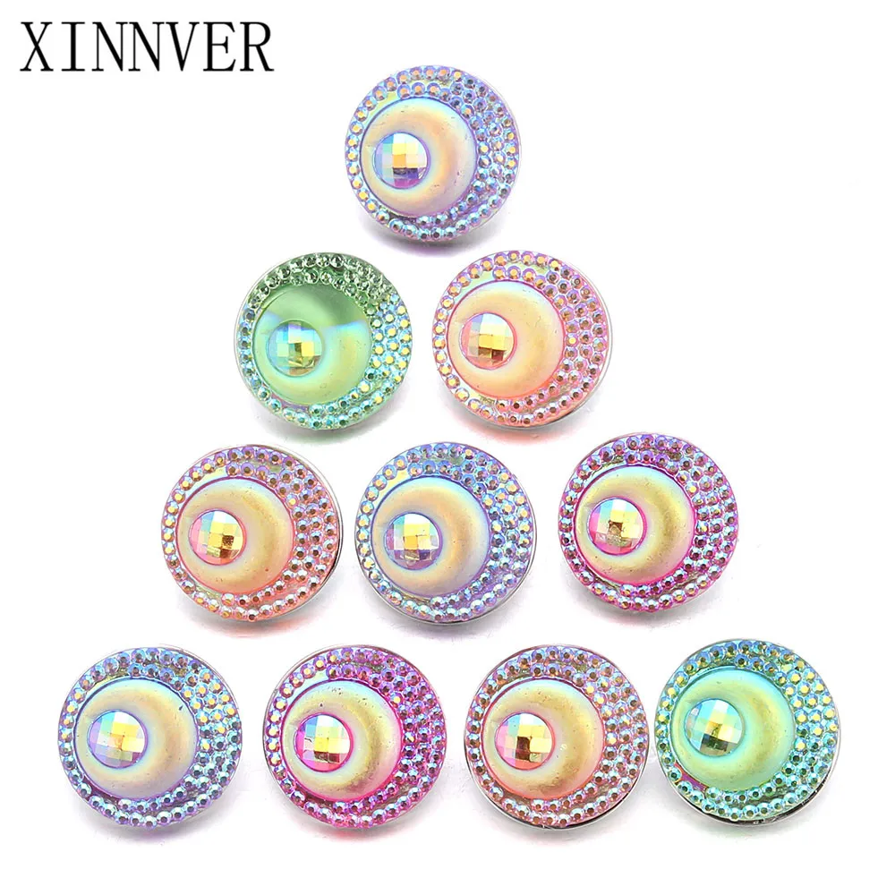 10 шт./лот горячая Распродажа смешанных цветов 18 мм застежка пуговица браслет и
