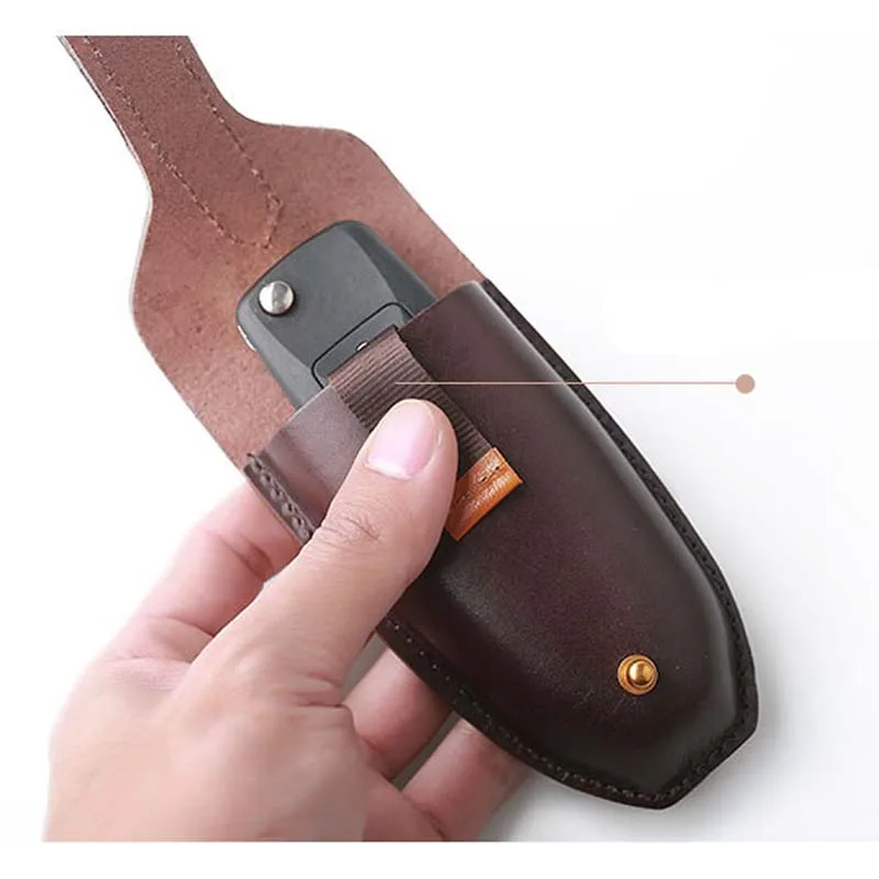 Кожаная сумка для ключей AETOO Kraft мужская кожаная оригинальная ручная ретро