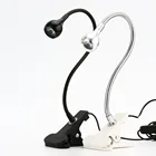 Настольная светодиодная лампа, Гибкая Настольная лампа с USB-зажимом, прикроватная лампа, лампада, книжный светильник для спальни, гостиной, украшение для дома