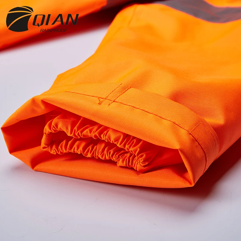QIAN Motorcycle Rain Thick Police Gear Coat Man Women Yellow Impermeable Adult Wear Waterproof Suit For Fishing |