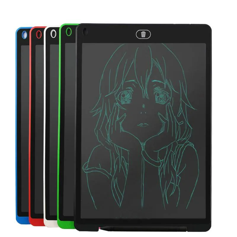 12 ''lcd красочная ультратонкая доска для записей, доска для записей, портативная электронная доска для рисования, планшет, цифровая графическая доска для рисования