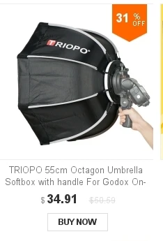GODOX 3" /84 см фотография Pro Studio мягкий прозрачный белый зонтик-рассеиватель для студийной вспышки лампы освещения