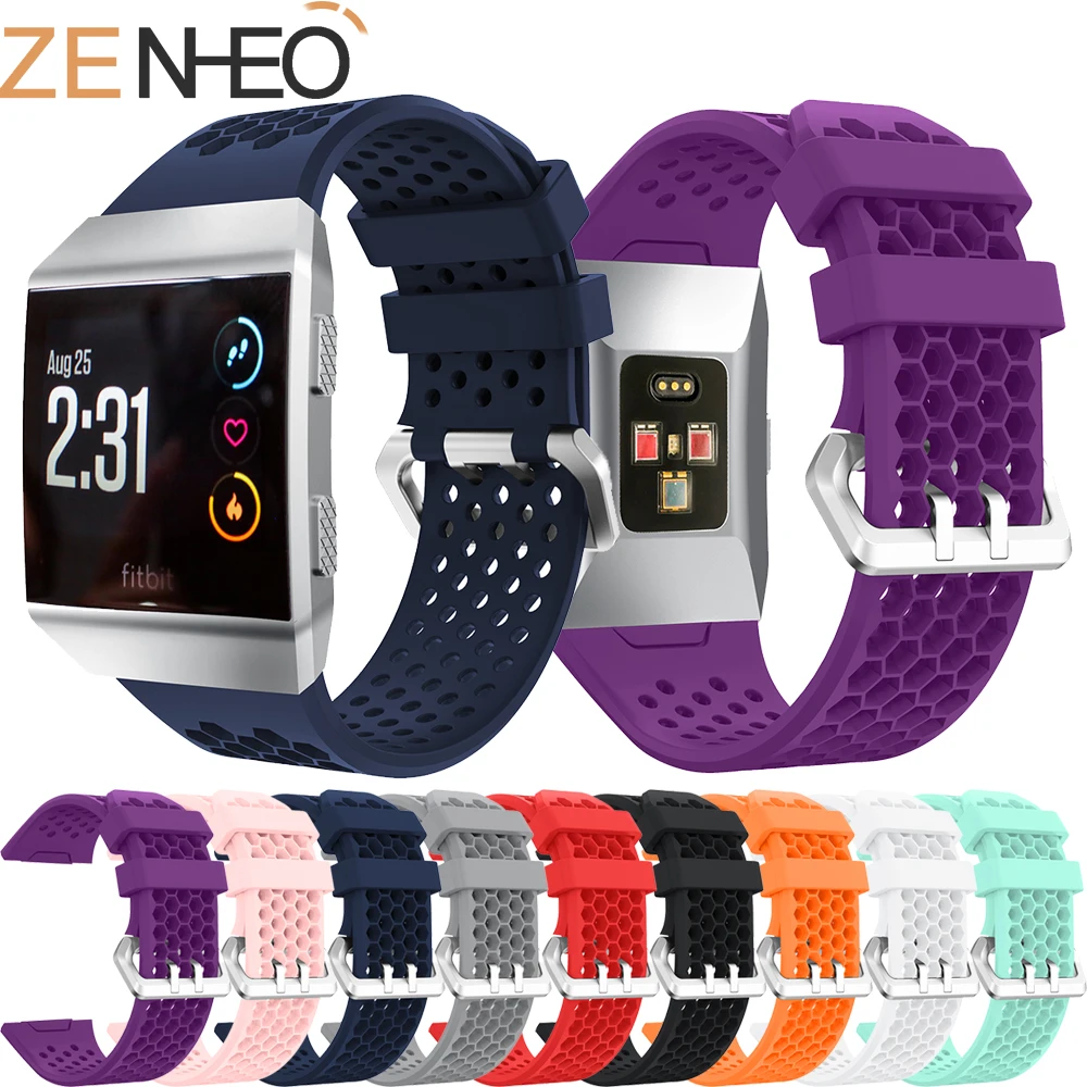 

Fashion Sport Soft Silicone Watch Strap For Fitbit Ionic Watch Band Bracelet Replacement Wrist Bands For Fitbit Ionic Watchbands