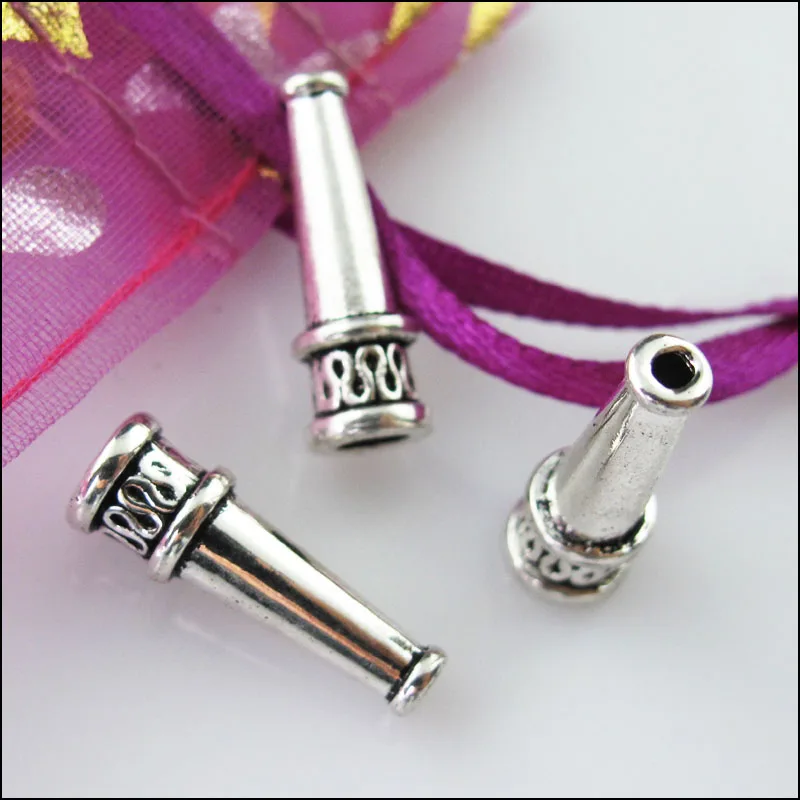 Новинка 25 шт. тибетские серебряные конусные концевые бусины для динамиков