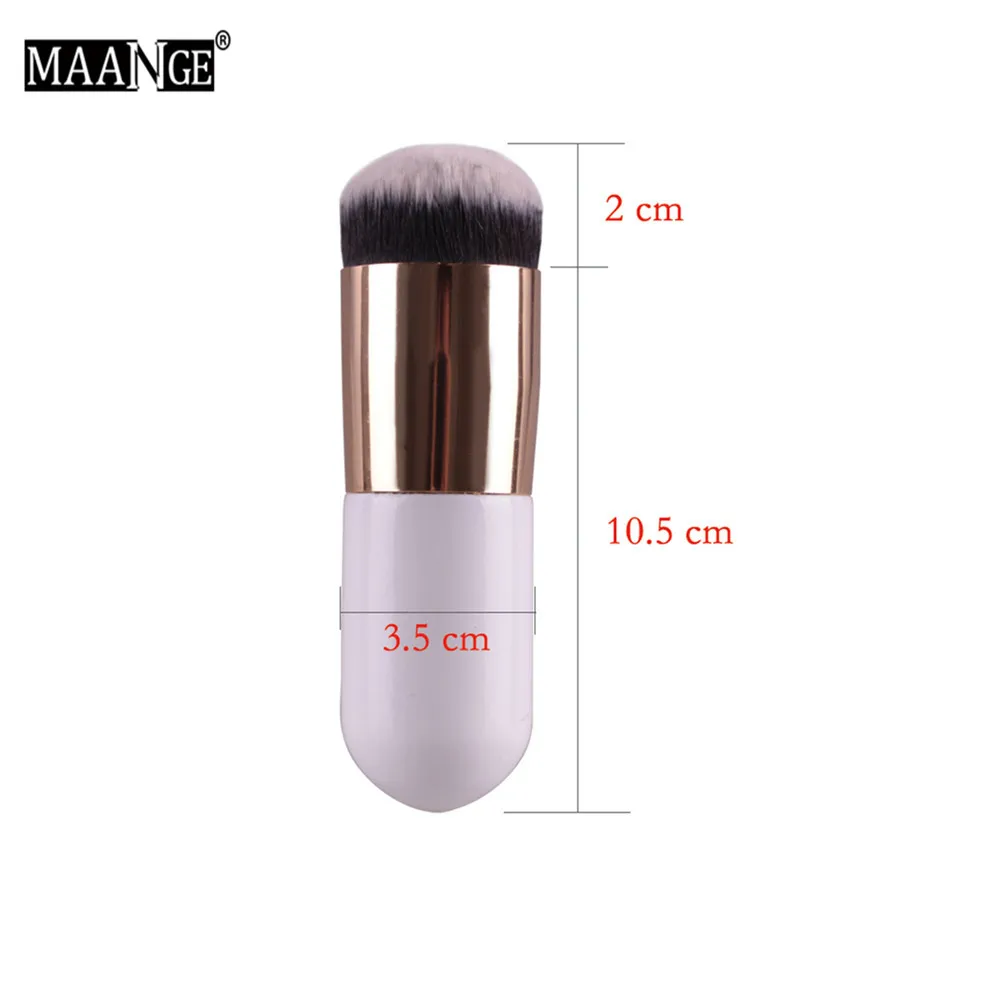 Round Shape Простой макияж 1 шт. мягкая основа Пудра Кисти для макияжа, для румян лица BB крем контур консилер Косметика Красота угол кисти инструмент - Handle Color: Round Shape