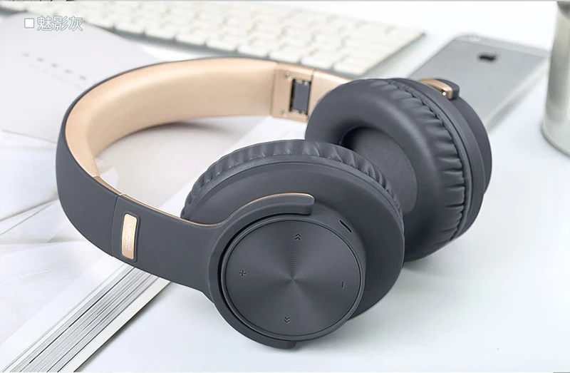 Picun беспроводные bluetooth наушники гарнитура со светодиодной вставкой Touchs управление складные регулируемые наушники с микрофоном/TF картой для мобильного телефона