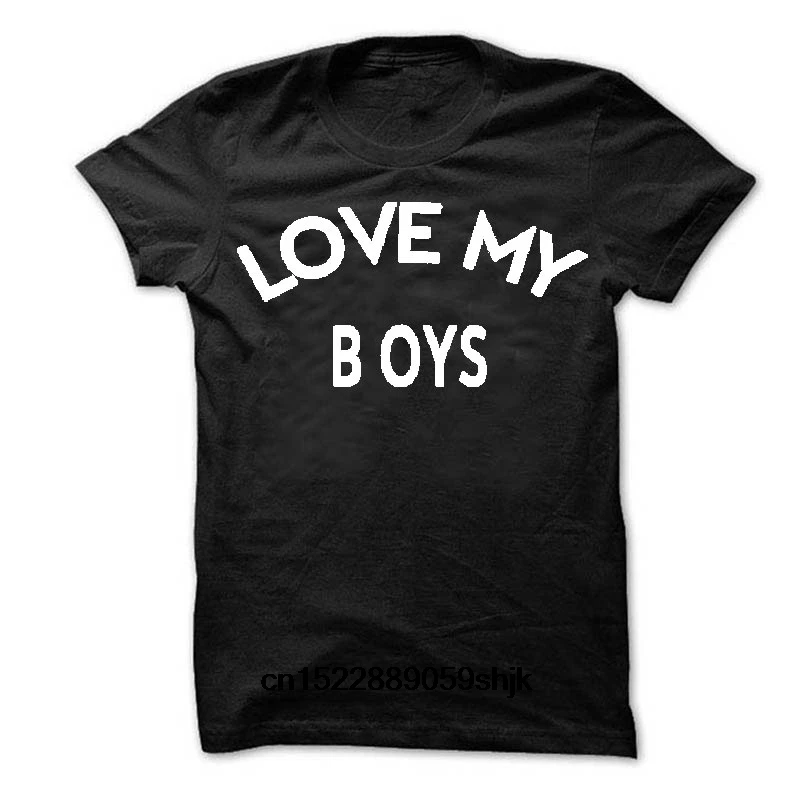 Love My футболка для мальчиков MOM of boys рубашка Мать Мама hipster унисекс хлопок Модная