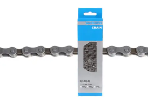 Серебристая велосипедная цепь Shimano CN HG40 8S 116L 8 7 6 скоростей розничная упаковка|bike