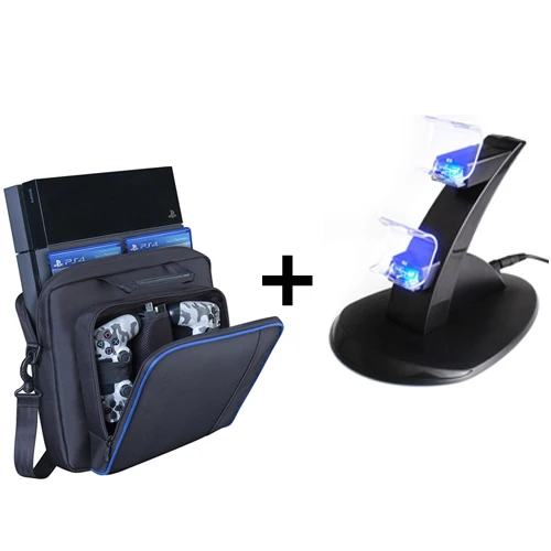 Charger Bag Аксессуары для PS4 игровая станция 4 джойстика PS4 зарядная станция Зажим для телефона Обычная игровая консоль PS4 сумка для хранения для playstation 4 - Цвет: Charger Bag
