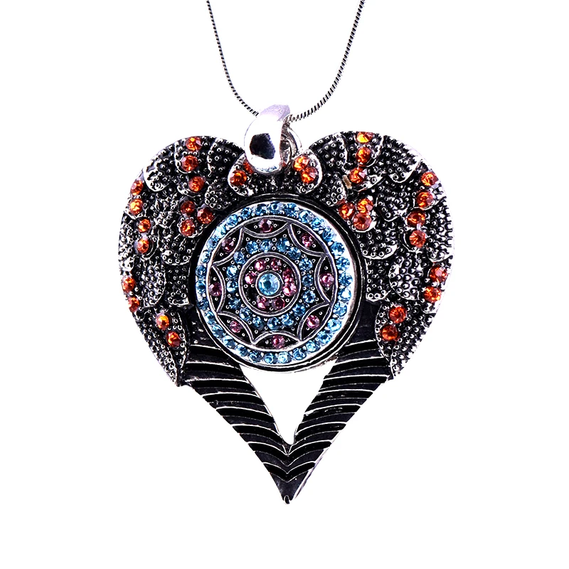 Оптовая продажа новое модное ожерелье в форме сердца из сплава подвеска
