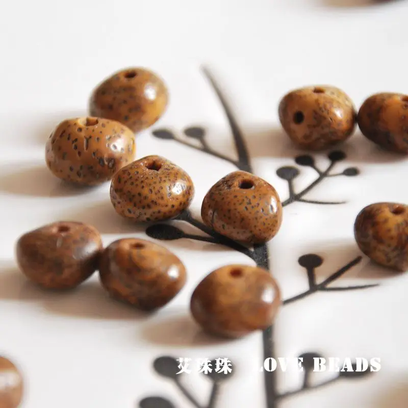 Китайские буддийские бусы Bodhi 10 шт./лот коричневые бусины mala мм браслет колье