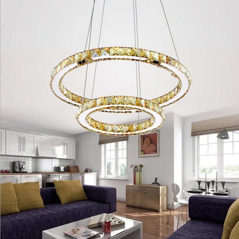 Современный хрустальный светодиодный подвесной светильник K9 кухонная лампа с