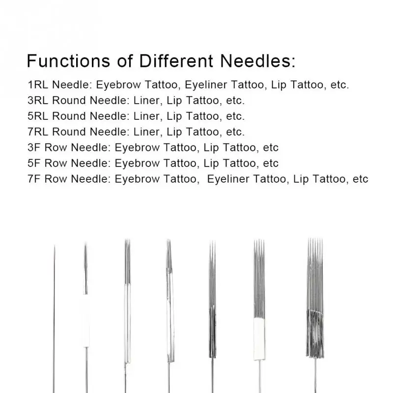 50 шт одноразовые противотуманные брови Перманентная подводка для глаз губ тату