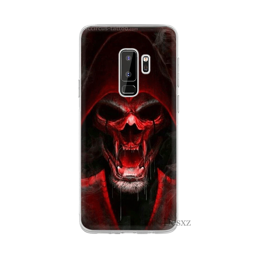 Чехол Desxz Death Skull для Samsung Galaxy A3 A5 A6 A7 A8 A9 A10 A30 A40 A50 A70 защитный чехол|Чехлы-накладки| |