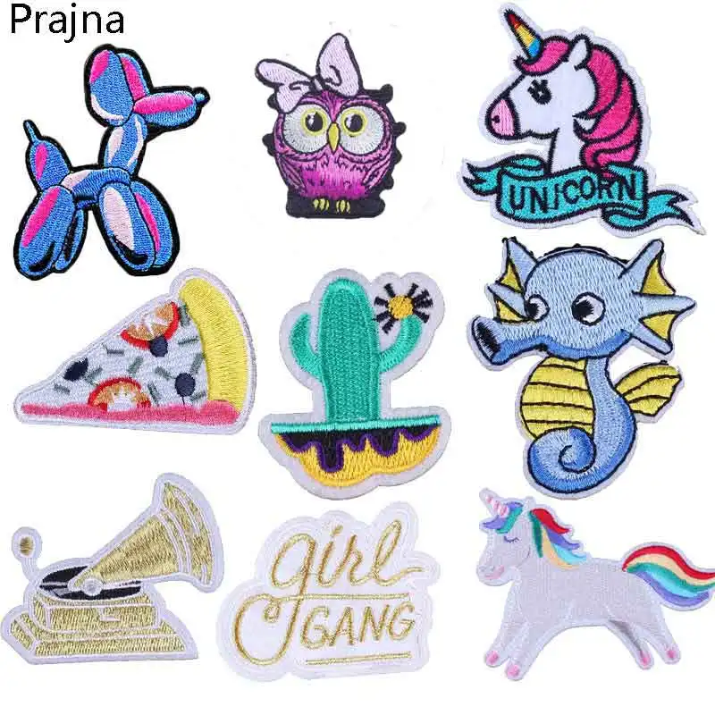 Prajna телефон с животными мультяшные животные аппликация для утюга нашивки одежды