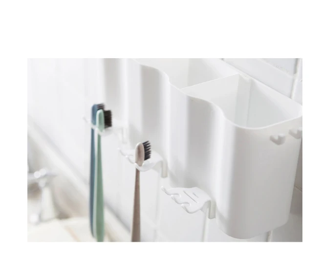Настенный Набор стикеров для зубной щетки набор мытья коробка хранения