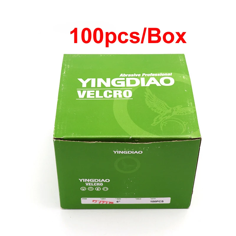 10 шт 6 дюймов 150 мм Грит 150/180/240/320/400/600/800/1000 шлифовальный Бумага диски на застежке-липучке песок Бумага круглый наждачной Бумага диск песок лист