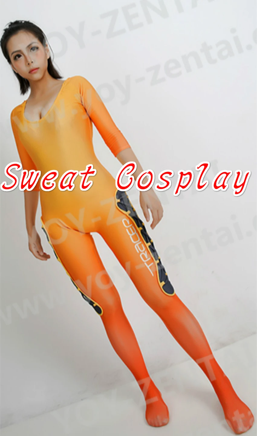 High Quality Hot Game OW Tracer Bottoming Jumpsuit Lena Oxton Costume Base Cosplay Custom Made | Тематическая одежда и