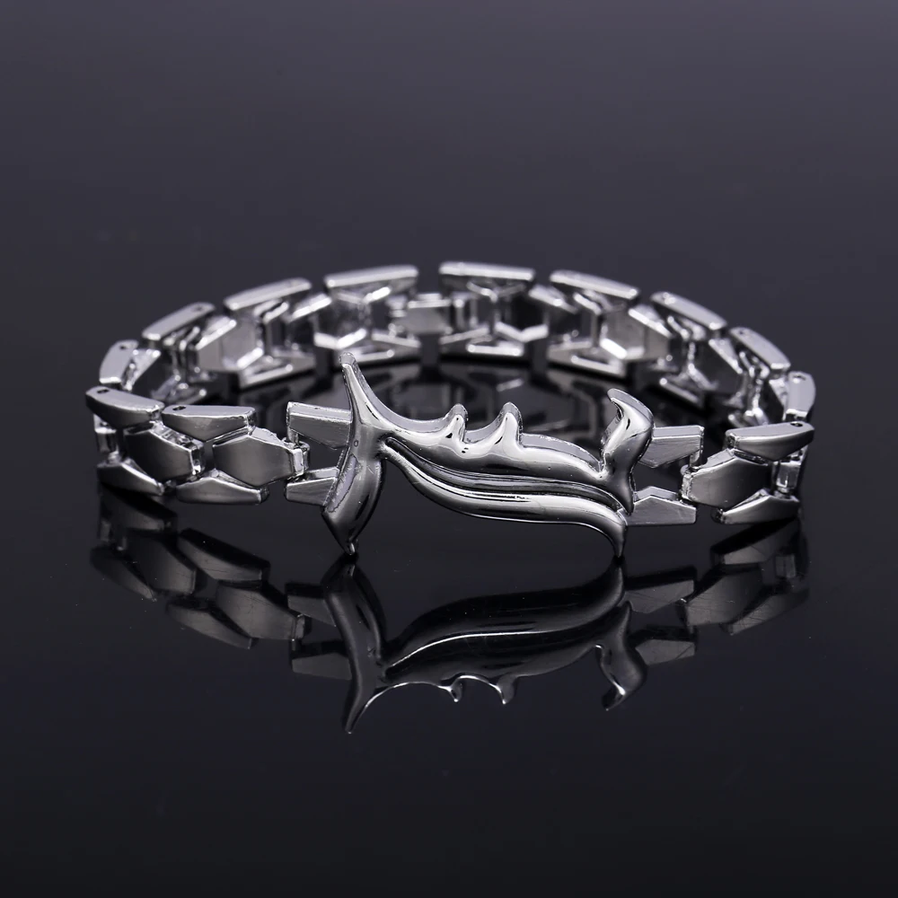 Оптовая продажа металлические браслеты хит продаж из сплава серебра с рисунком