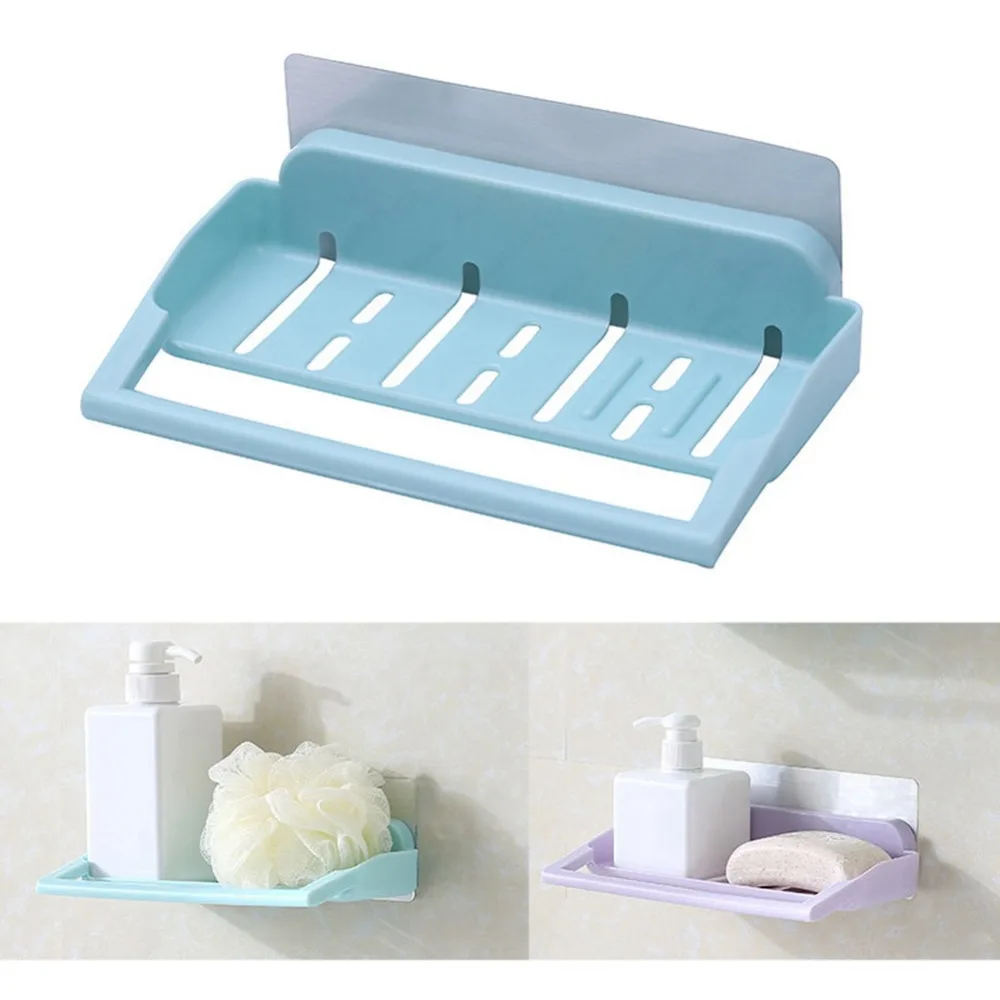 Storage rack Perforation-free and traceless wall-suckingShower Shelf Basket Bathroom Shampoo Holder Kitchen | Дом и сад