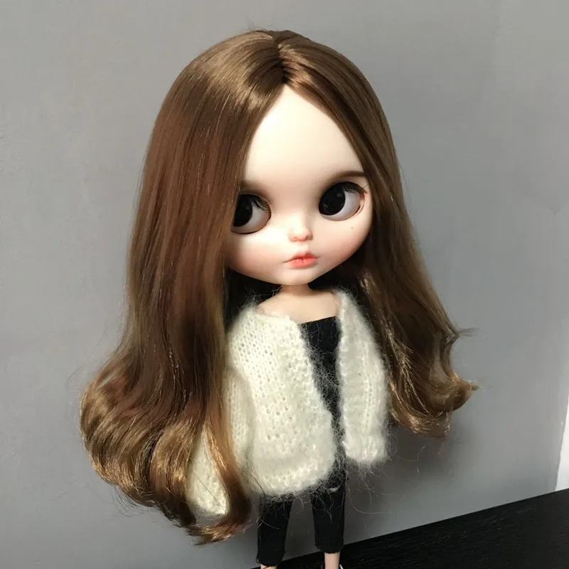 B241 Blyth Doll bjd clothes 30cm 1/6 dolls Azone Accessories handmade white Cardigan Color sweater 1pcs | Игрушки и хобби